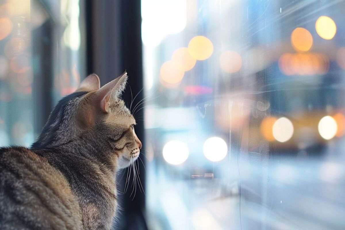 Gatto sul treno